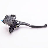 BREMBO Front Brake Pump PS15, with reservoir, black with mirror holder clamp M10x1.25